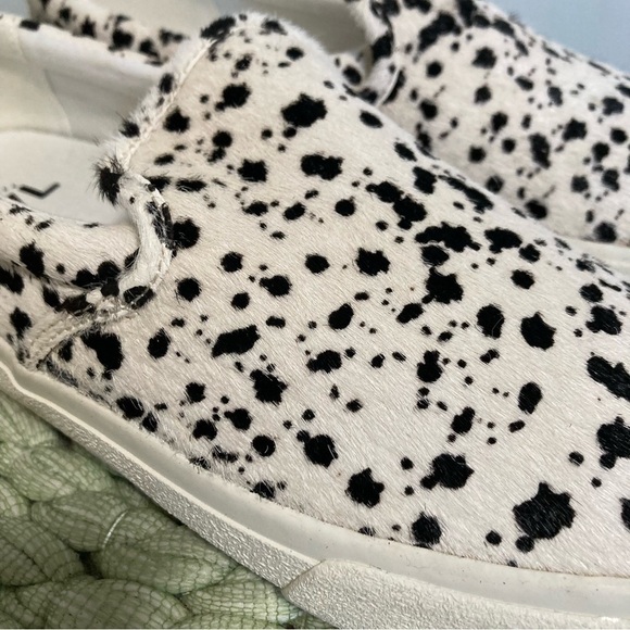 NWOB Madewell Sidewalk Slip-On Sneakers in Spatter-Painted Calf Hair - Picture 7 of 10